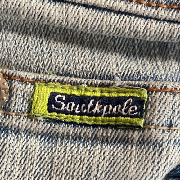 Juniors South Pole Bootcut Distressed Light Washed Jeans Size 11 - Picture 4 of 11